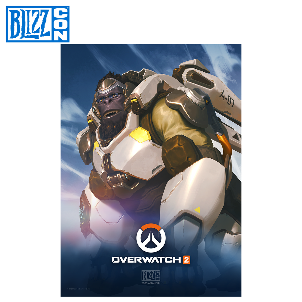 Overwatch 2 Winston BlizzCon Poster – BlizzCon Blink Store